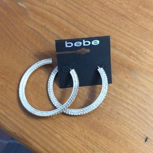 Bebe hoop earrings
